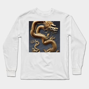 Wood Dragon Long Sleeve T-Shirt